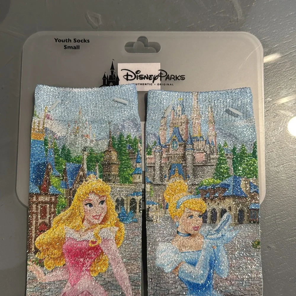 Disney Parks Princess Sparkly Socks S